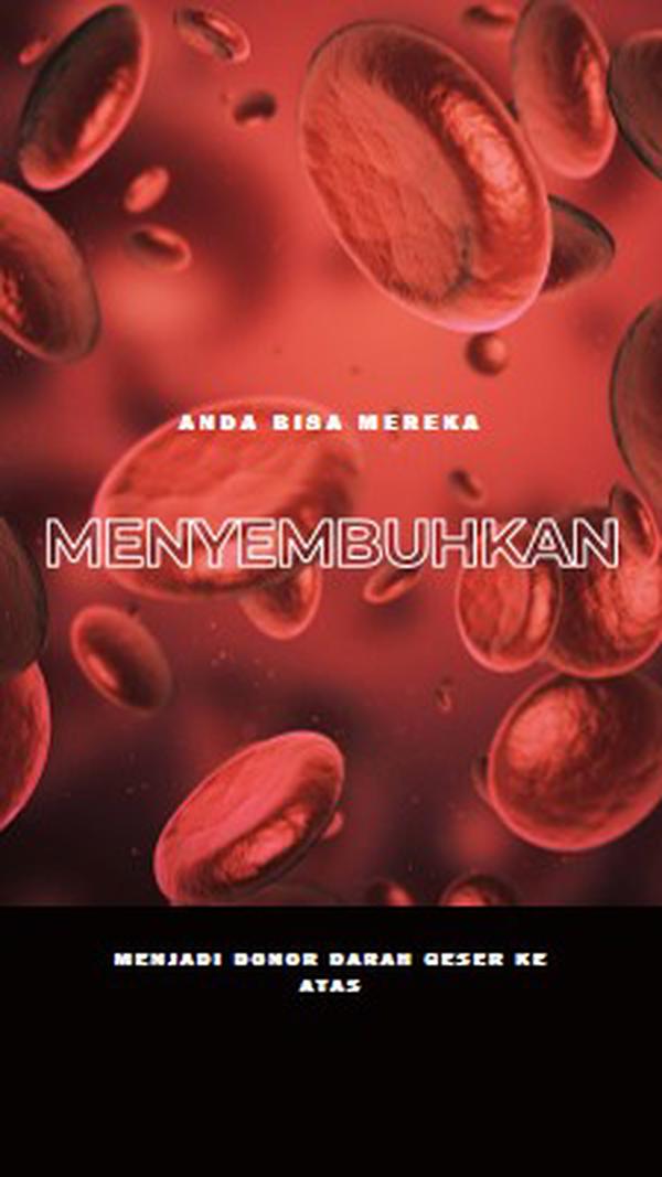 Menjadi donor darah red modern-simple