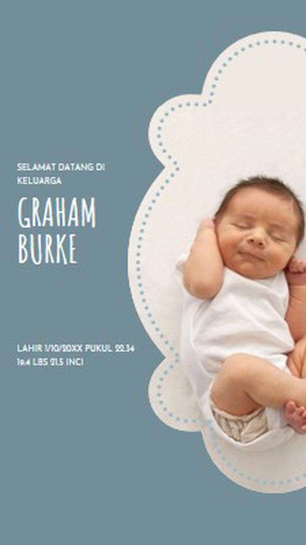 Bayi biru blue modern-simple