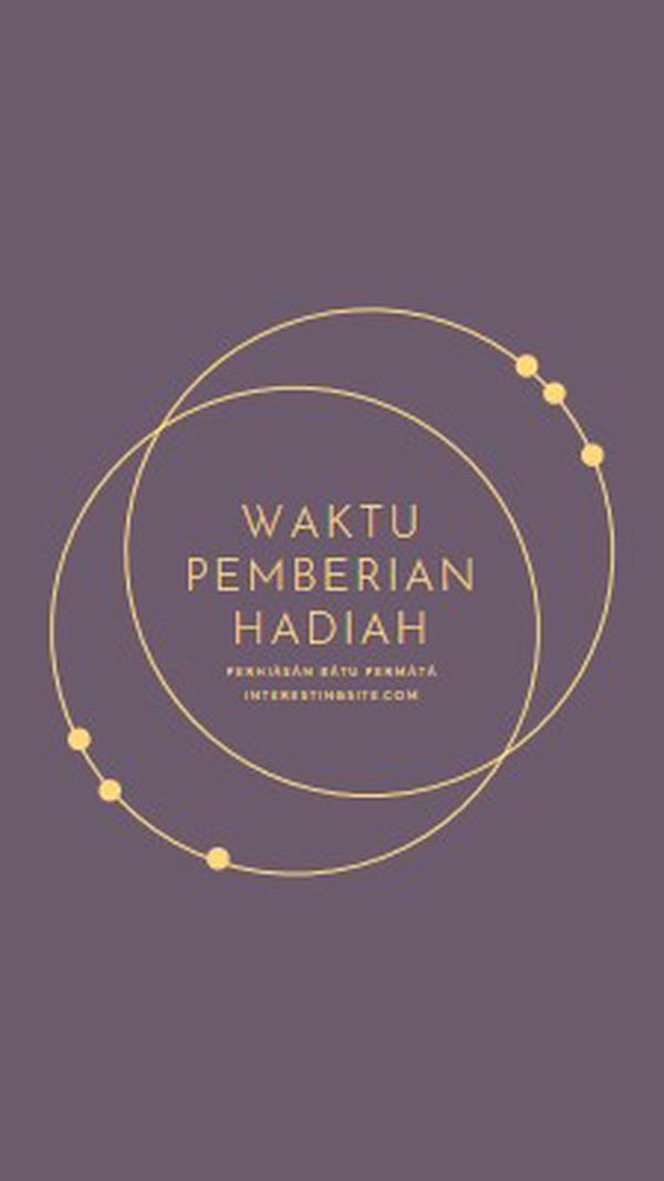 Ini waktu pemberian hadiah purple modern-simple