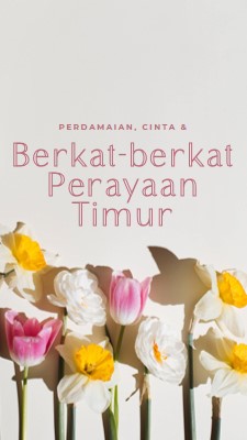 Perdamaian dan cinta Di Hari Timur gray modern-simple