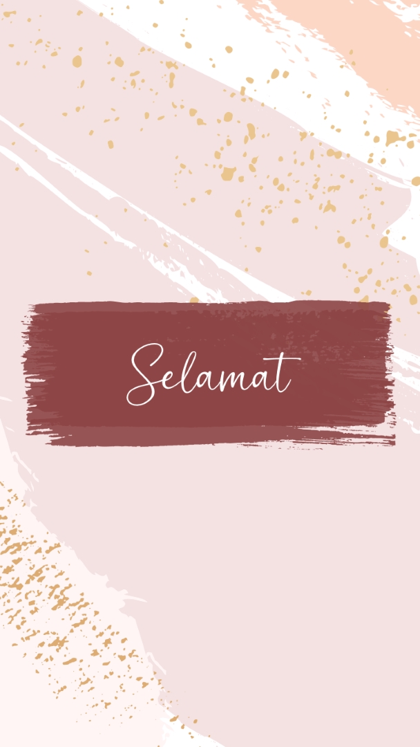 Selamat sederhana pink organic-simple