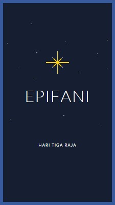 Mengamati Epiphany blue modern-simple