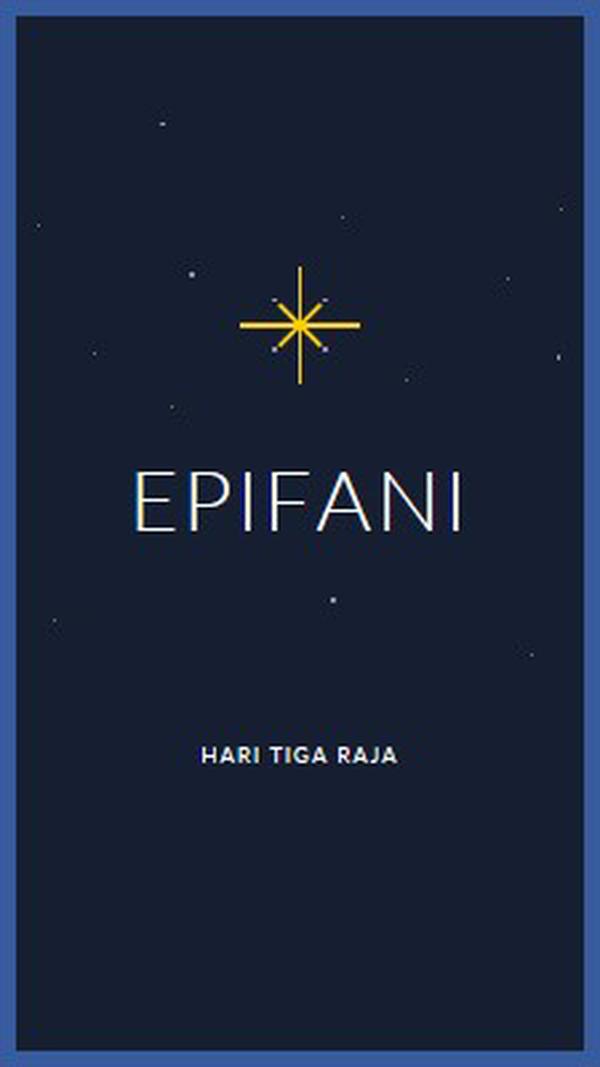 Mengamati Epiphany blue modern-simple