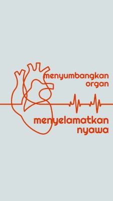 Menjadi donor organ blue whimsical-line