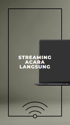 Streaming acara langsung gray modern-bold