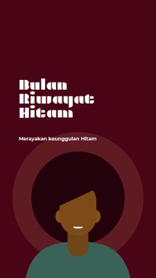 Perayaan Bulan Sejarah Hitam red modern-color-block