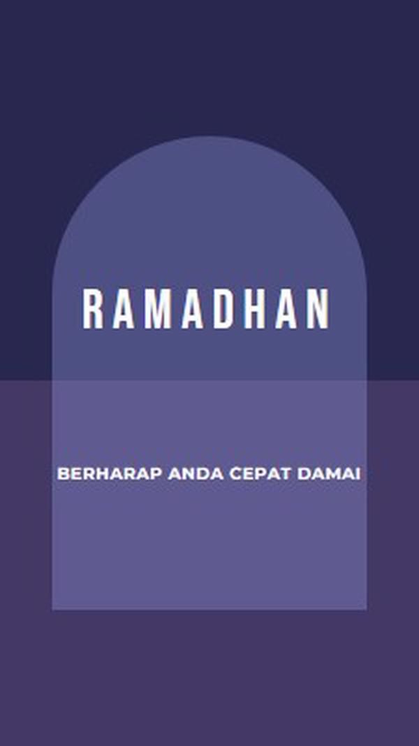 Berharap Anda dengan cepat yang damai purple modern-color-block