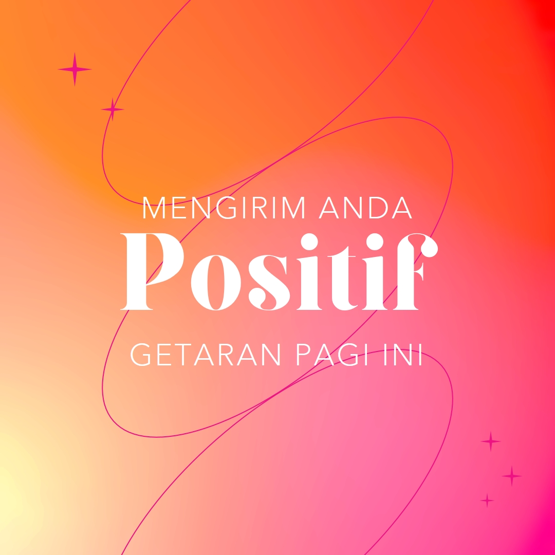 Berharap Anda memiliki kepositifan pink modern,line,gradient,simple,typographic