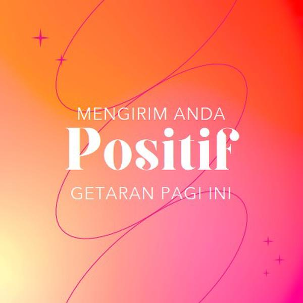 Berharap Anda memiliki kepositifan pink modern,line,gradient,simple,typographic