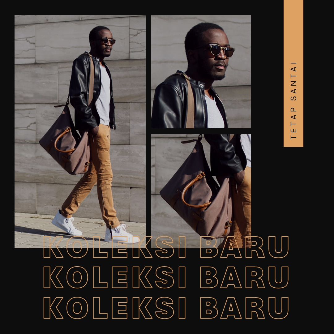 Selebaran mode baru black photographic,simple,collage,typographic,geometric,