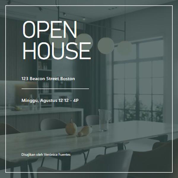 Open house glamor perkotaan gray modern-simple