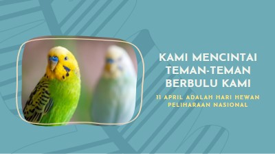 Bulu bersama-sama blue organic-simple