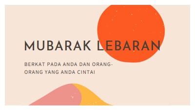 Berkah Lebaran pink organic-simple