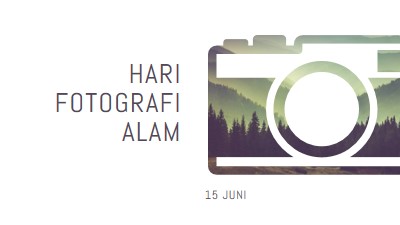 Hari Fotografi Alam white modern-simple