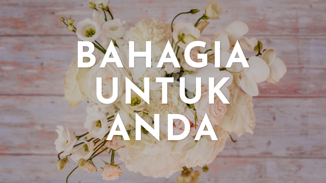 Buket yang menyenangkan purple modern-simple