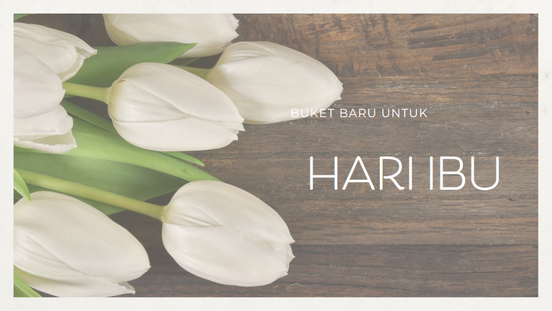 Buket ibu brown modern-simple