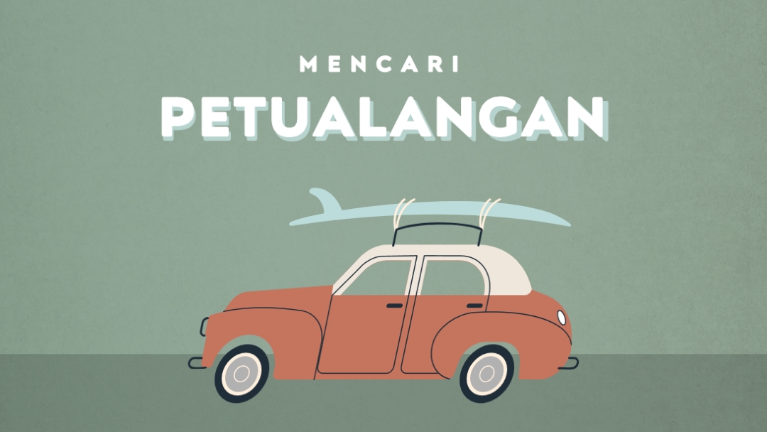 Safari berselancar gray vintage-retro