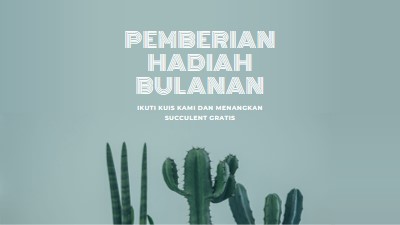 Kuis pemberian hadiah bulanan green modern-simple