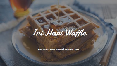 Ini Hari Waffle blue modern-simple