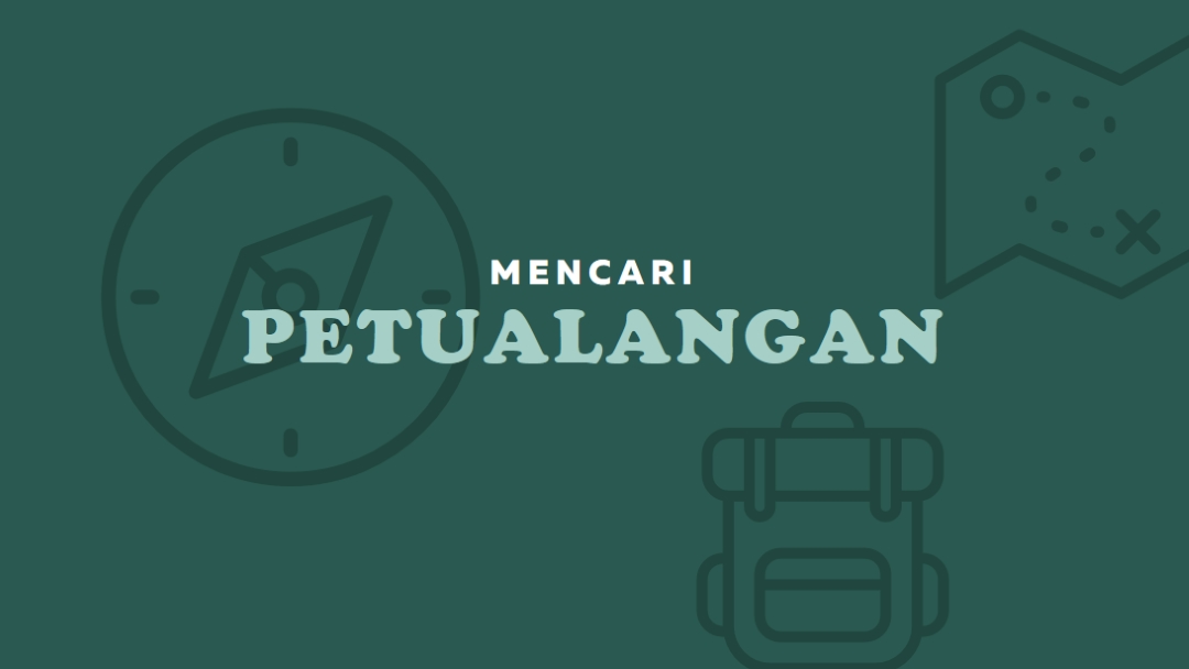 Mari kita tersesat green modern-bold