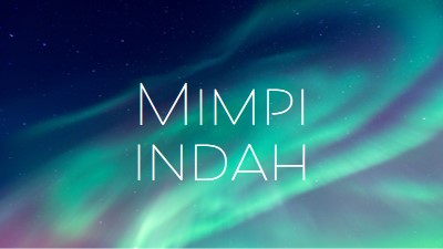 Langit malam bermimpi indah blue modern-simple