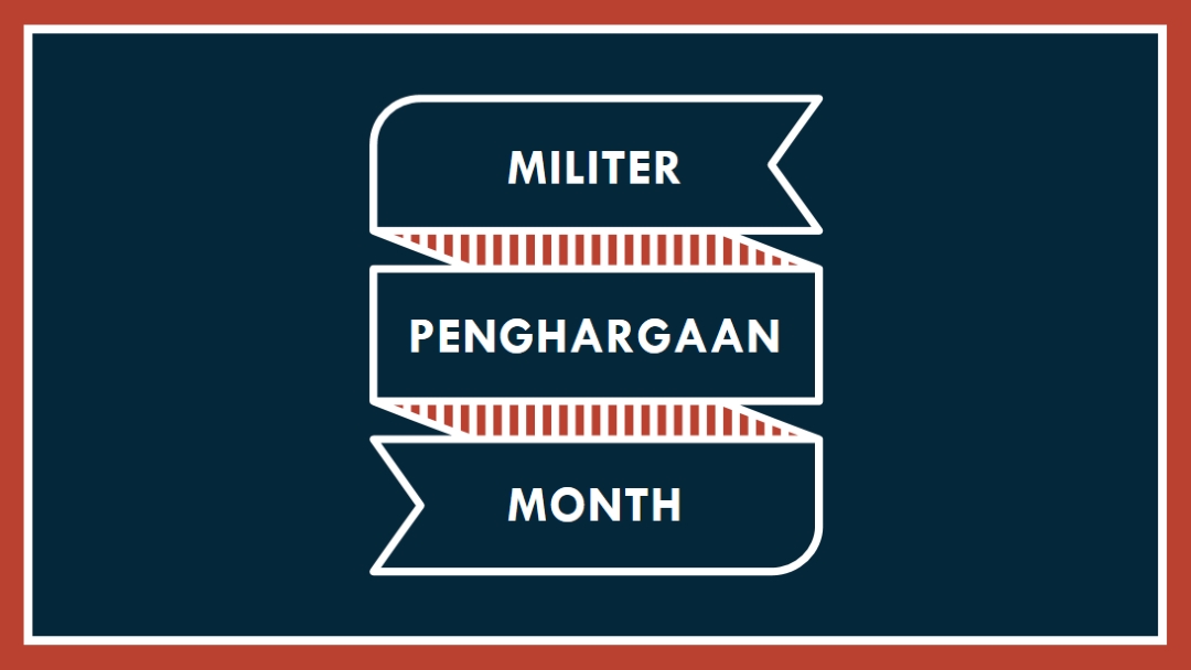 Merayakan Bulan Apresiasi Militer blue modern-simple