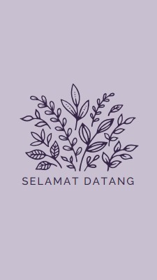 Halo yang di sana purple whimsical-line