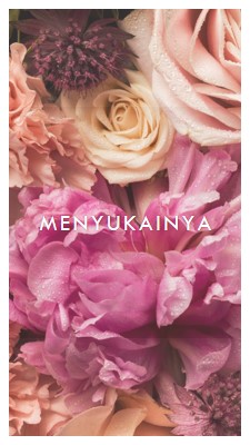 Perasaan bunga pink modern-simple