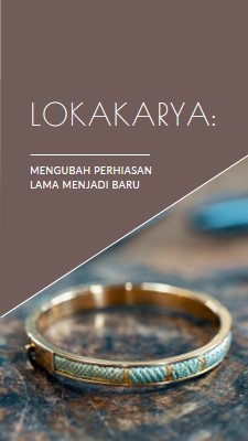 Lokakarya perhiasan brown organic-simple