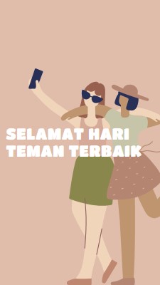 Teman terbaik pink whimsical-color-block