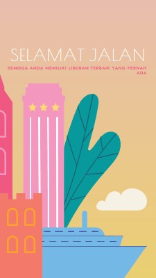 Selamat Jalan pink modern-color-block