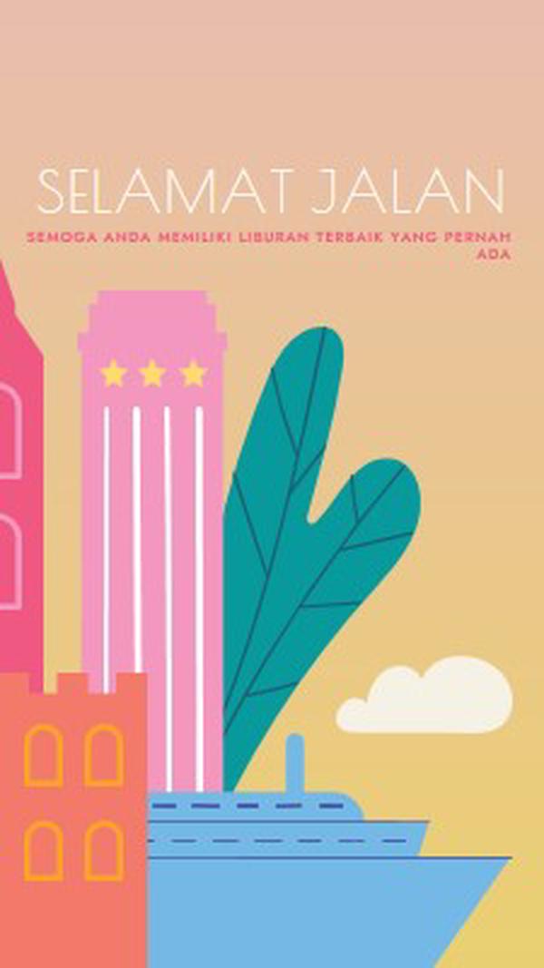 Selamat Jalan pink modern-color-block