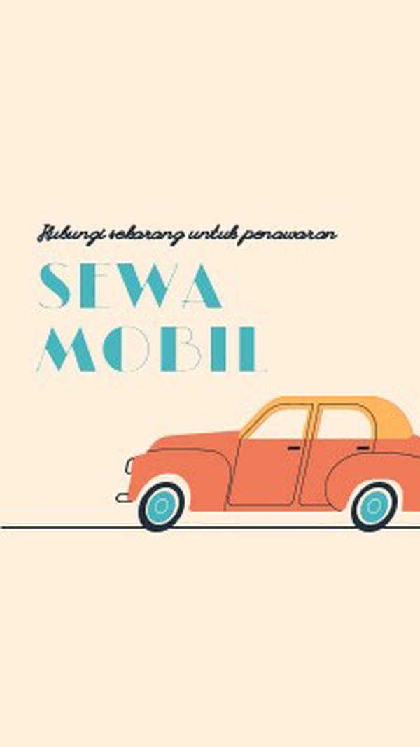 Kutipan mobil sewaan orange whimsical-color-block