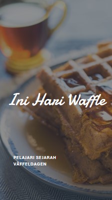 Ini Hari Waffle blue modern-simple