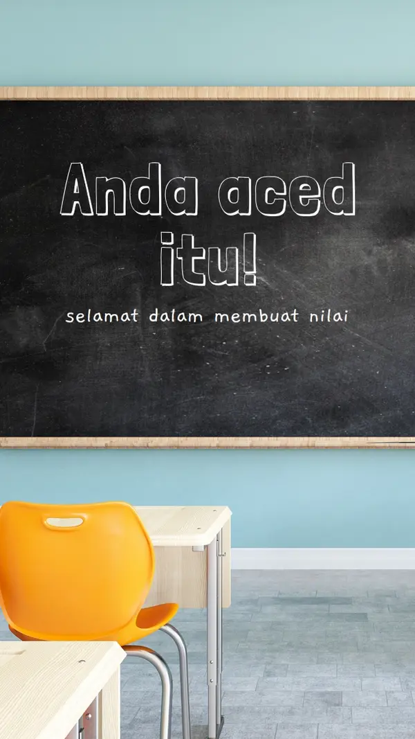Membuat nilai blue modern-simple