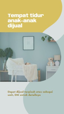 Tempat tidur utama blue organic-simple