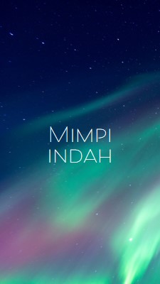 Langit malam bermimpi indah blue modern-simple