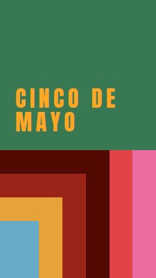 Merayakan Cinco de Mayo green modern-color-block