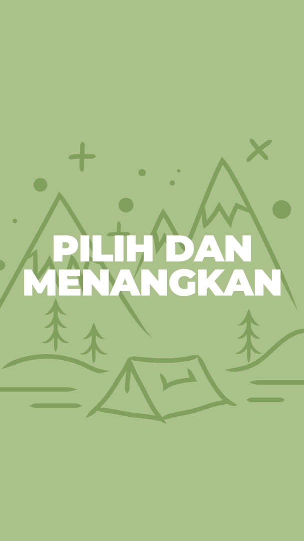 Pilih dan menangkan green whimsical-line