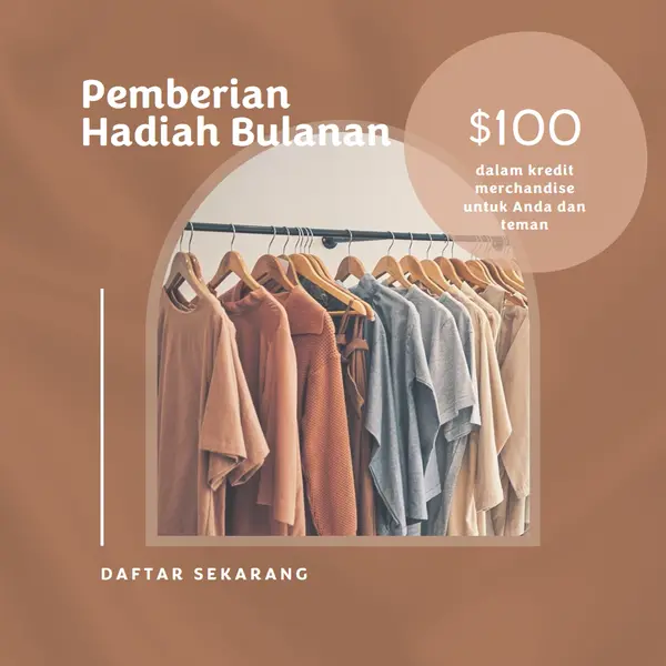 Tekstil Terracotta brown organic-simple