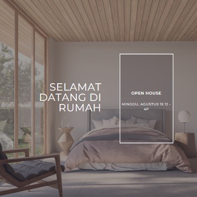 Beristirahatlah dengan tenang brown modern-simple