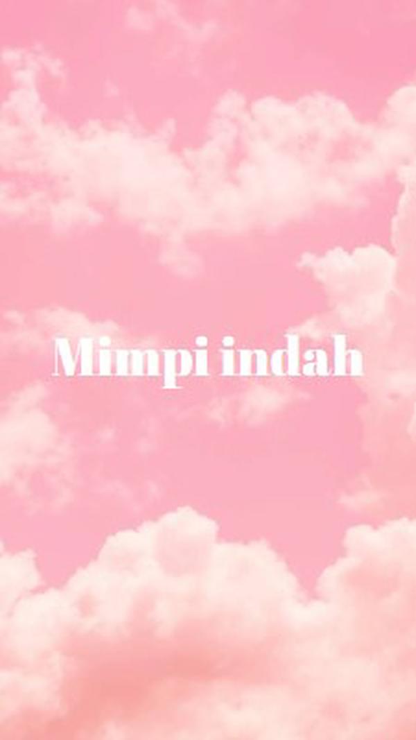 Pada waktu tidur awan pink modern-simple