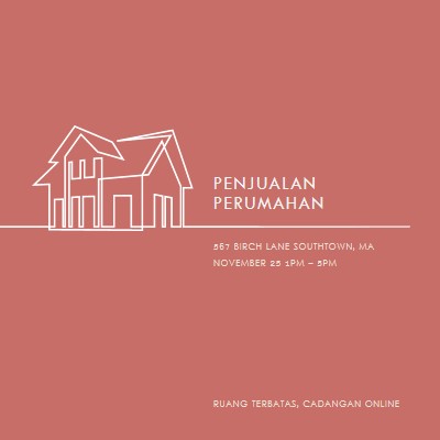 Perkebunan sederhana pink modern-simple