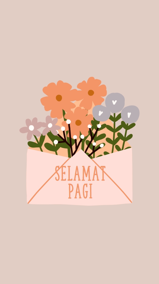 Buket pagi pink cute,whimsical,envelope,floral,relaxed,happy
