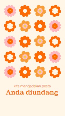 Kami mengadakan pesta orange bold,fun,graphic