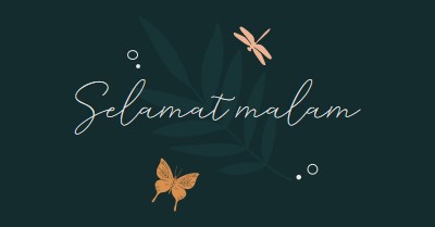 Malam yang menyenangkan sederhana blue whimsical,bohemian,graphic,simple,motif,handwriting,illustration,