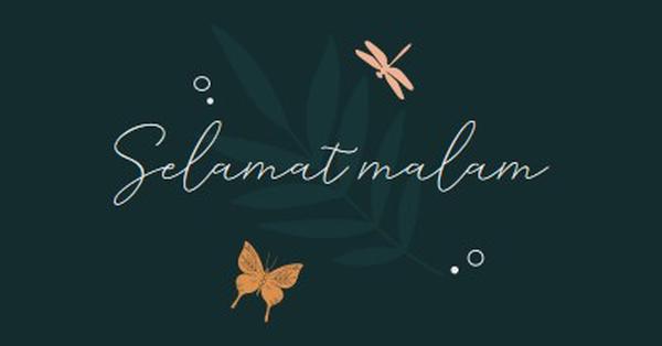 Malam yang menyenangkan sederhana blue whimsical,bohemian,graphic,simple,motif,handwriting,illustration,