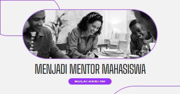 Menjadi mentor mahasiswa gray modern,clean,line,monochromatic,minimal,photo