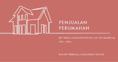 Perkebunan sederhana pink modern-simple