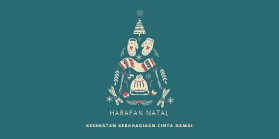 Yang saya inginkan untuk Natal green modern-simple